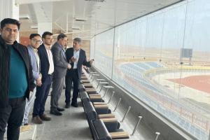 بازدید سرپرست دیوان محاسبات خراسان شمالی از ورزشگاه 19 مهر بجنورد